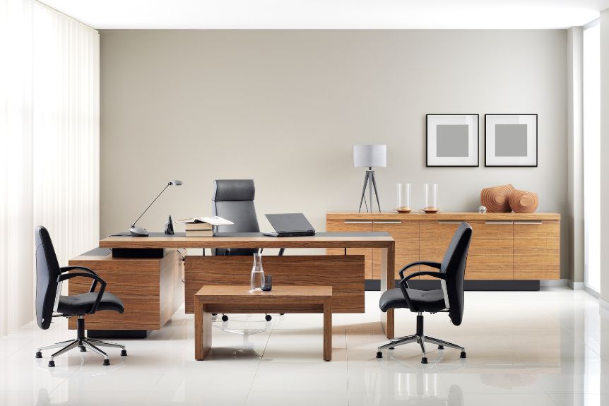 What furniture is essential for a functional home office?